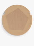 John Lewis solid oak round wall mirror 50cm (British brand)