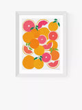EAST END PRINTS Leanne Simpson Grapefruit Harvest Framed Print 25x30cm