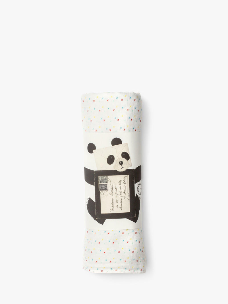 From Babies with Love organic swaddling shawl First Kisses 120cm (British brand)