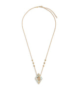 Harrods Jacquie Aiche Yellow Gold, Diamond, Moonstone and Opal Inlay Necklace- Buy online at McGrocer