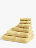 John Lewis Egyptian Cotton Face Cloth (Set of 2), Soft Yellow