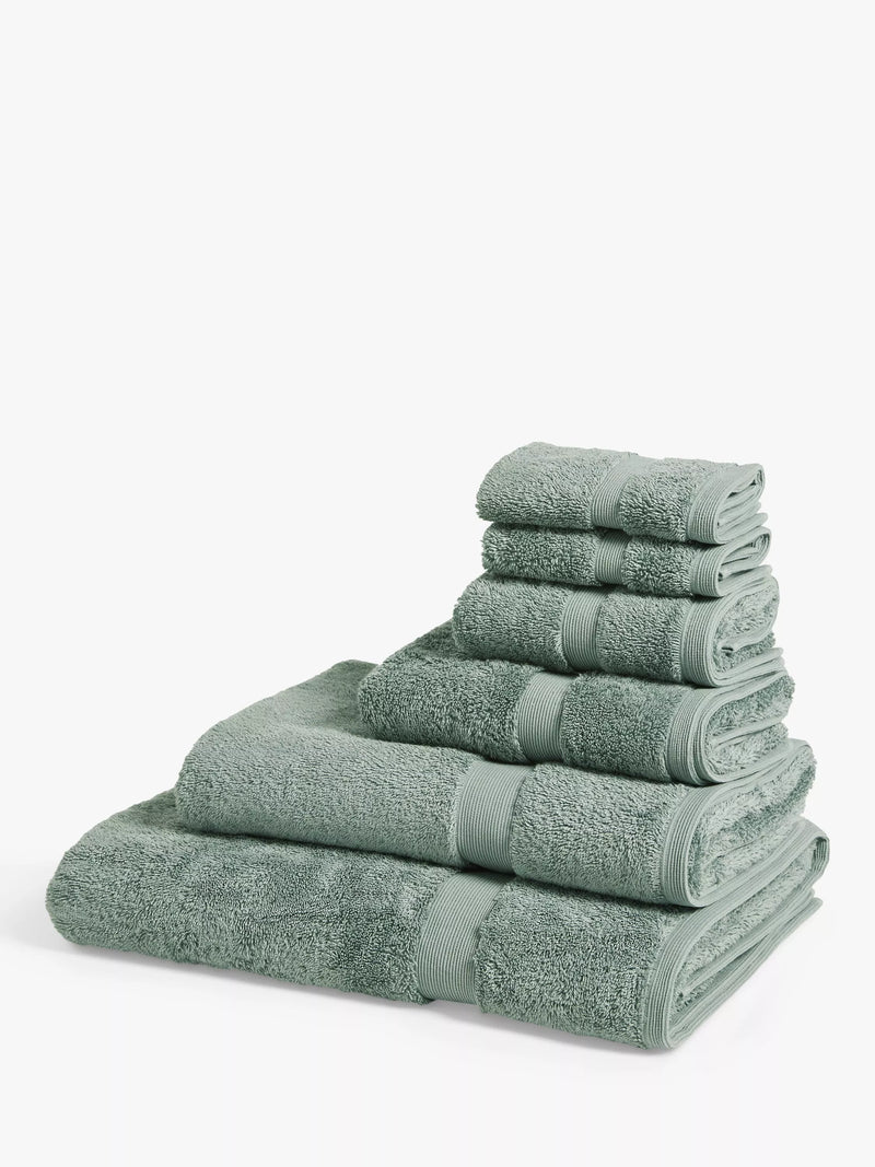John Lewis Egyptian Cotton Guest Towel, Sage