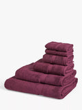 John Lewis Egyptian Cotton Hand Towel, Damson