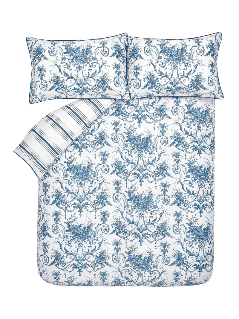 Laura Ashley Tuileries reversible 200 thread count duvet cover set, UK version