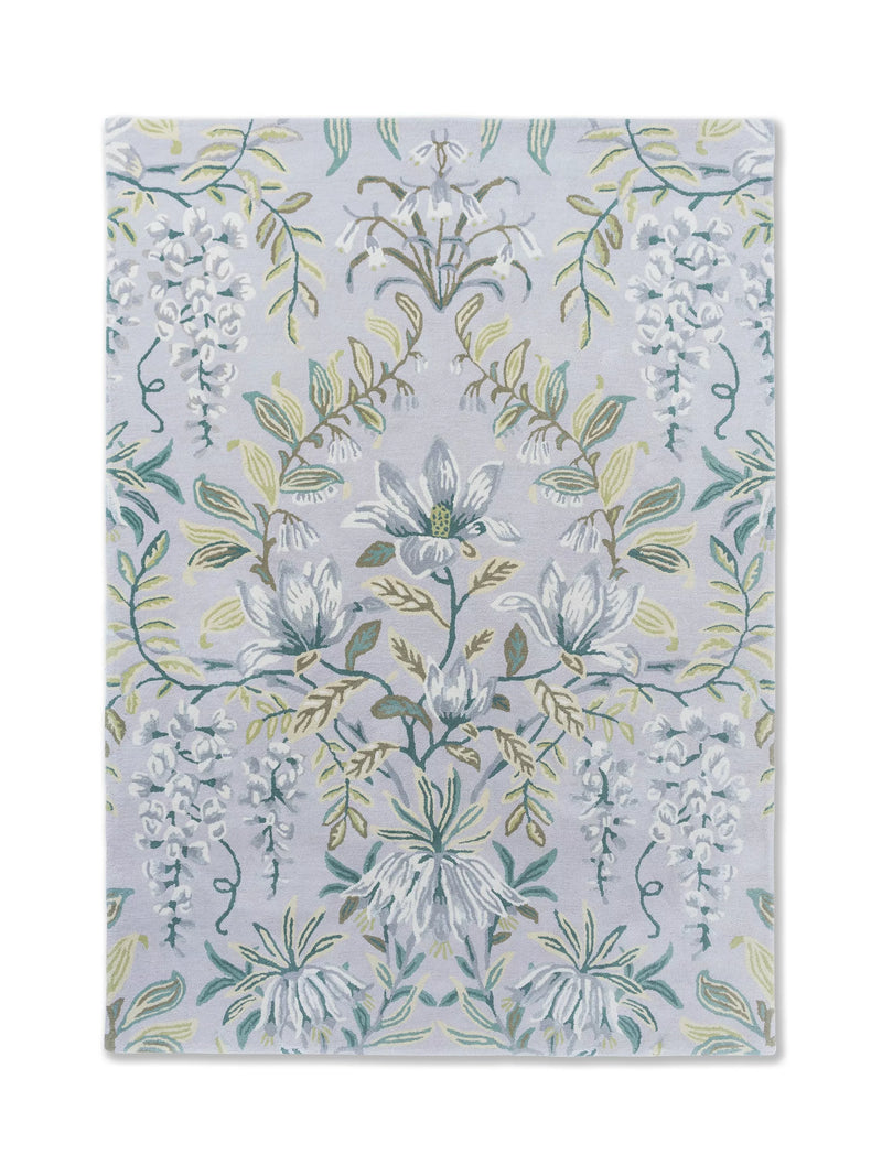 Laura Ashley Parterre floral rug light green (British brand)