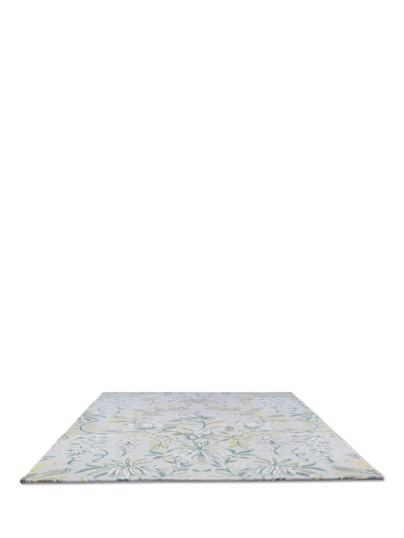 Laura Ashley Parterre floral rug light green (British brand)