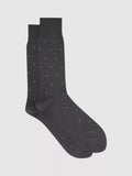 Reiss ankle socks polka dot cotton blend, UK version