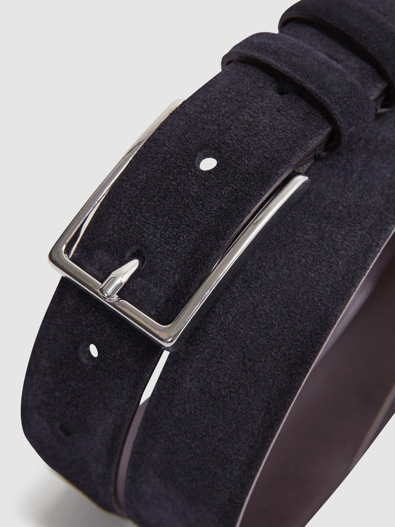 Reiss Dante suede leather belt formal accessory - British product