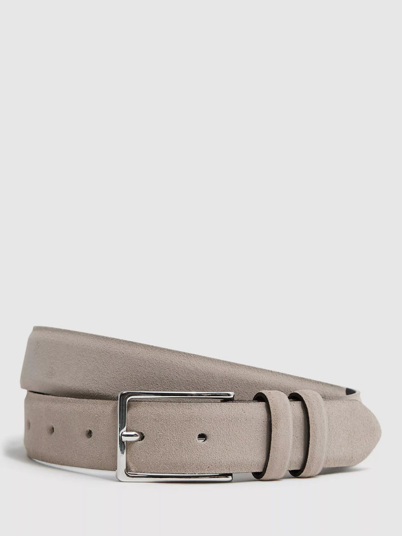 Reiss Dante suede leather belt - British product