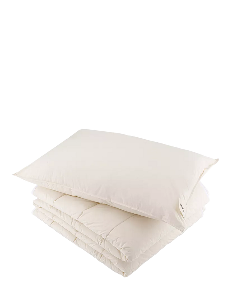 Floks wool duvet and pillow bundle, single size, UK version
