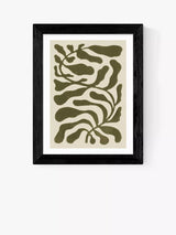 John Lewis EAST END PRINTS Alisa Galitsyna 'Hundred Leaved Plant' Framed Print 60x80- Buy online at McGrocer