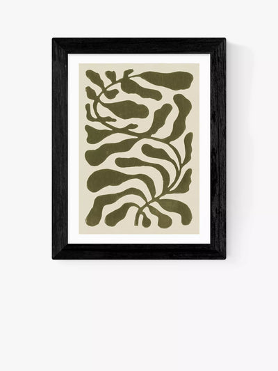 John Lewis EAST END PRINTS Alisa Galitsyna 'Hundred Leaved Plant' Framed Print 60x80- Buy online at McGrocer