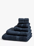 John Lewis Egyptian Cotton Face Cloth (Set of 2), Midnight