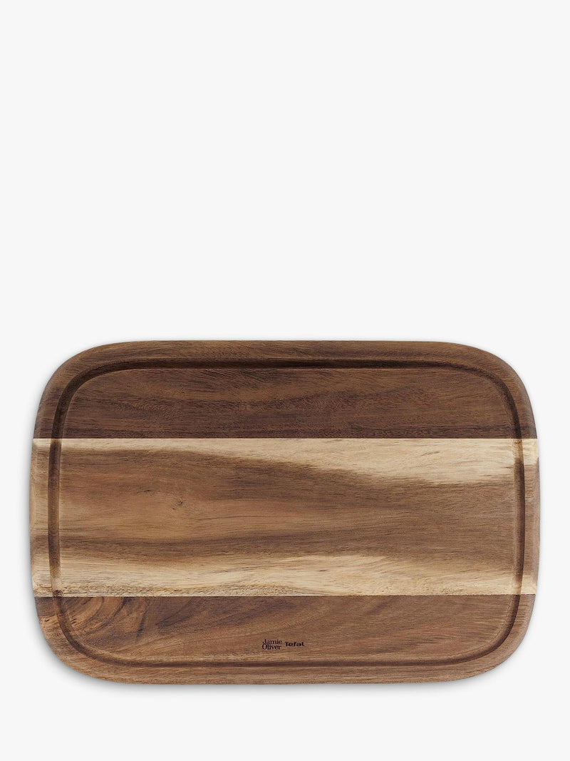 Jamie Oliver by Tefal natural acacia wood chopping board (British brand)