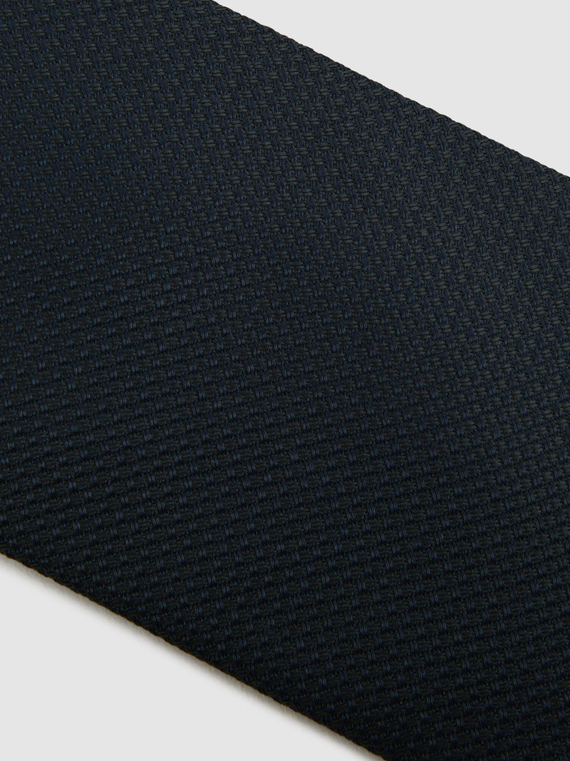 Reiss Ceremony textured silk tie, imported from the UK