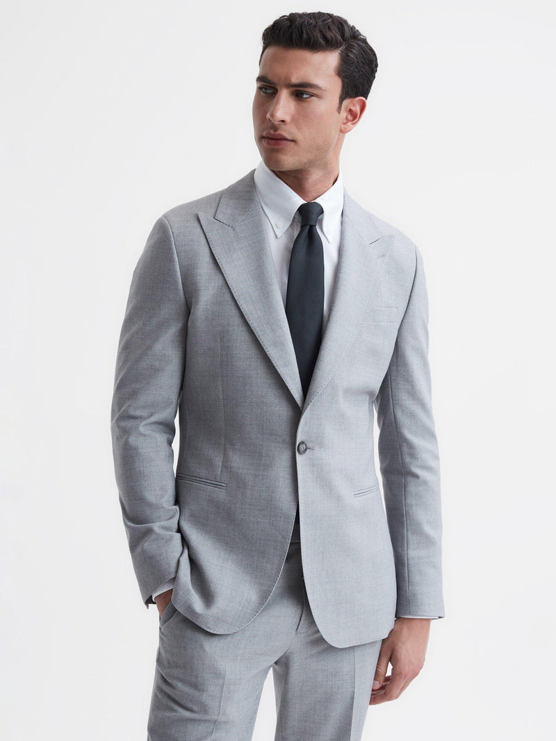 Reiss Ceremony textured silk tie, imported from the UK