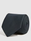 Reiss Ceremony textured silk tie, imported from the UK