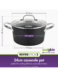 Eaziglide Neverstick2 non-stick casserole 32cm - British product