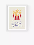 EAST END PRINTS Inoui بطاطس مقلية فن بوب مطبوع مؤطر 25x30