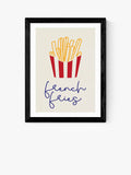 EAST END PRINTS Inoui بطاطس مقلية فن بوب مطبوع مؤطر 25x30