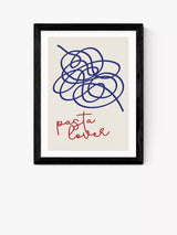 John Lewis EAST END PRINTS Inoui 'Pasta Lover' Framed Print Wall Art 33.4 x 28.4cm- Buy online at McGrocer