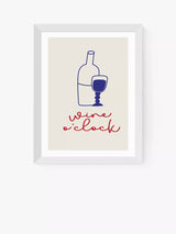 John Lewis EAST END PRINTS Inoui 'Wine O'Clock' Framed Print 33.4 x 28.4cm- Buy online at McGrocer