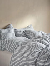 John Lewis Bedfolk 100% Linen Stripe Bedding King Size- Buy online at McGrocer