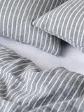 Bedfolk linen stripe bedding king size, UK version
