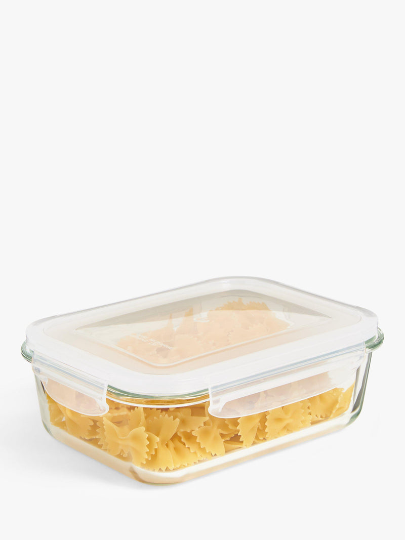 John Lewis airtight leak-proof glass storage container, clear, UK version