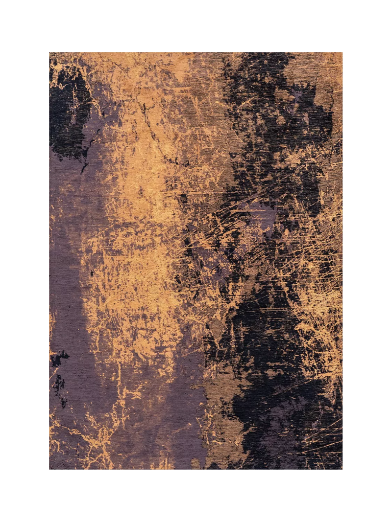 Louis De Poortere Cracks Deep Mine rug 140x200cm (British brand)