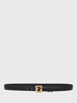 John Lewis Gerard Darel Le Lauren Slim Leather Belt, Black- Buy online at McGrocer