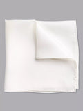 Charles Tyrwhitt white silk pocket square, imported from the UK