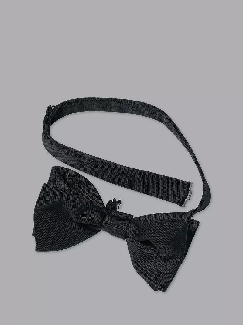 Charles Tyrwhitt silk bow tie black, imported from the UK