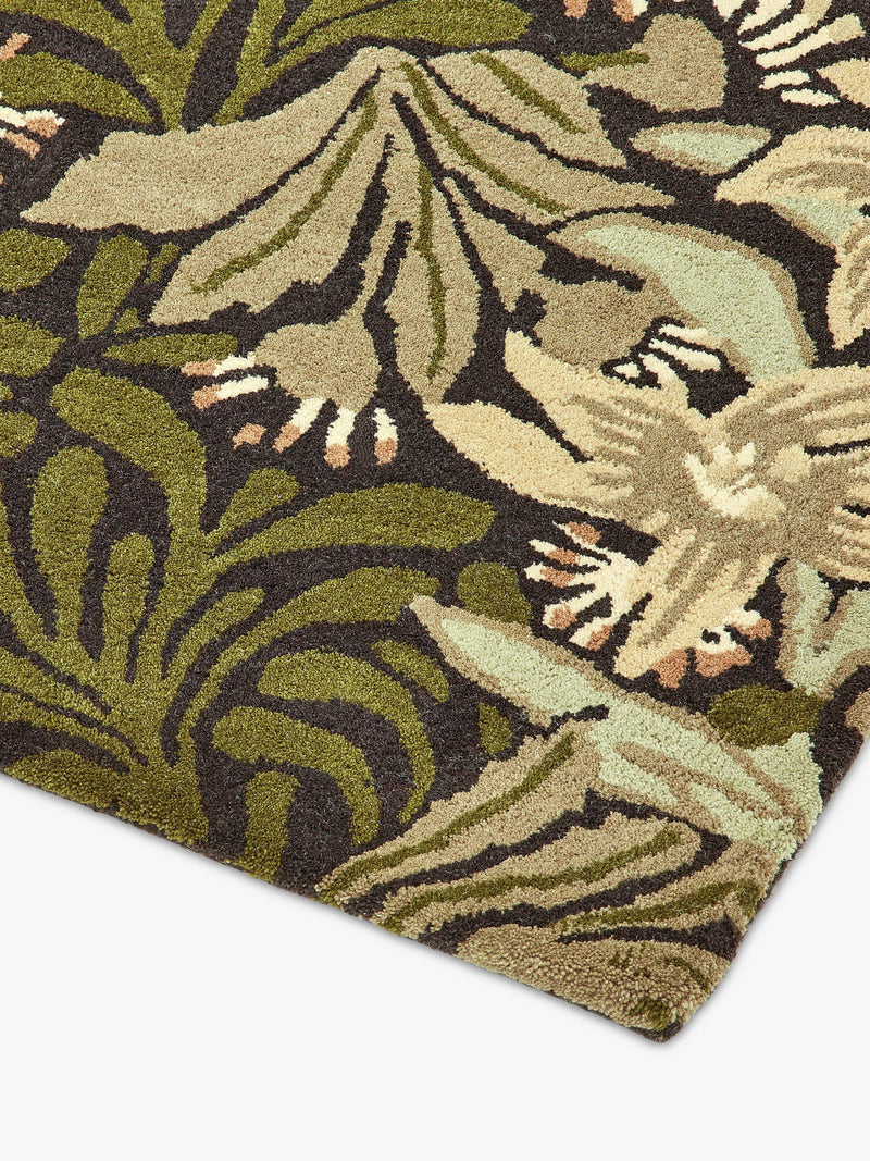 Morris & Co Bower Twin Vine Teppich Grün 280x200cm (Britische Marke)