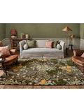 Morris & Co Bower Twin Vine Teppich Grün 280x200cm (Britische Marke)