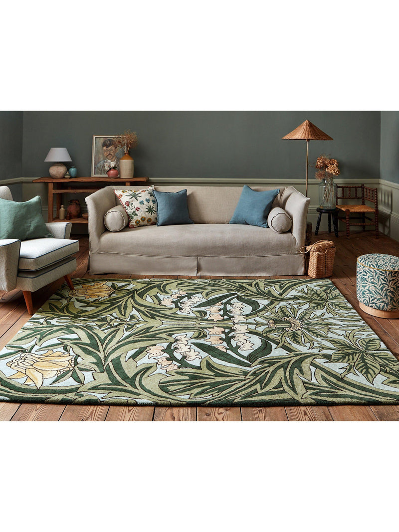 Morris & Co Bluebell rug 170x240cm, imported from the UK
