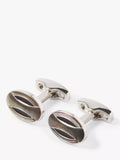 Simon Carter mother of pearl cufflinks grey silver, imported from the UK