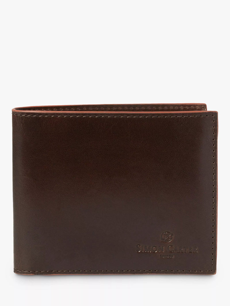 Portefeuille en cuir Simon Carter Edge