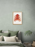 East End Prints Octopus Framed Print A3 - British product
