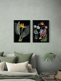 EAST END PRINTS dark floral framed print A2 - British product