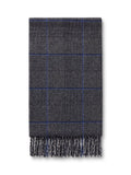 Charles Tyrwhitt check cashmere scarf light grey, UK version