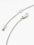 Monica Vinader Initialien-Halskette verstellbar Sterling Silber 41-46cm - Britisches Produkt
