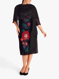 chesca chiffon shawl Black 102x50cm - British product