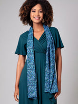 John Lewis Alie Street Azra Woven Scarf, Blue- Buy online at McGrocer