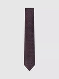 Reiss Liam Polka Dot Seidenmischungs Krawatte