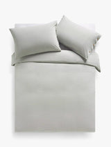 John Lewis Grey Stripe Cotton Duvet Cover - Single Size- Buy online at McGrocer