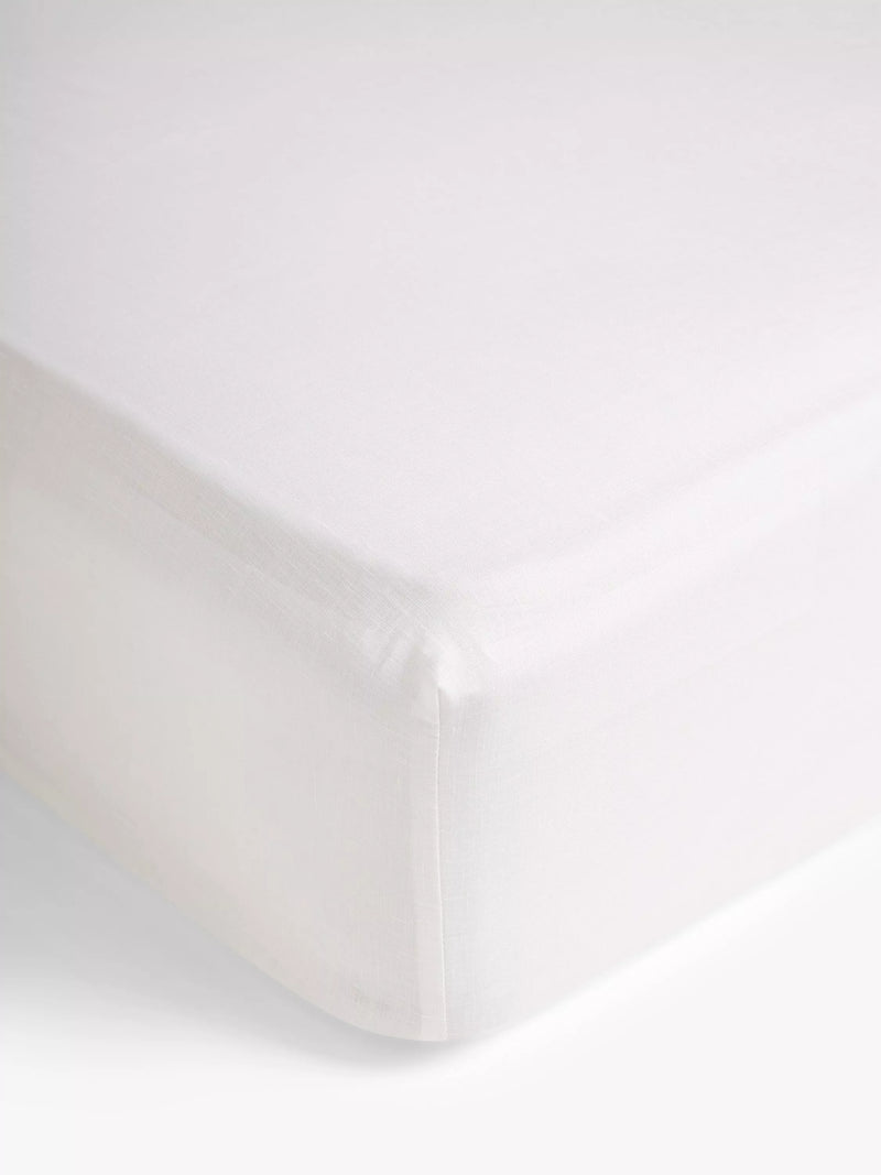 John Lewis luxury fitted sheet white, UK version