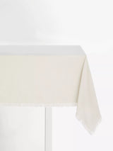 John Lewis John Lewis Fringe Rectangular Cotton Linen Tablecloth 140 x 180cm- Buy online at McGrocer