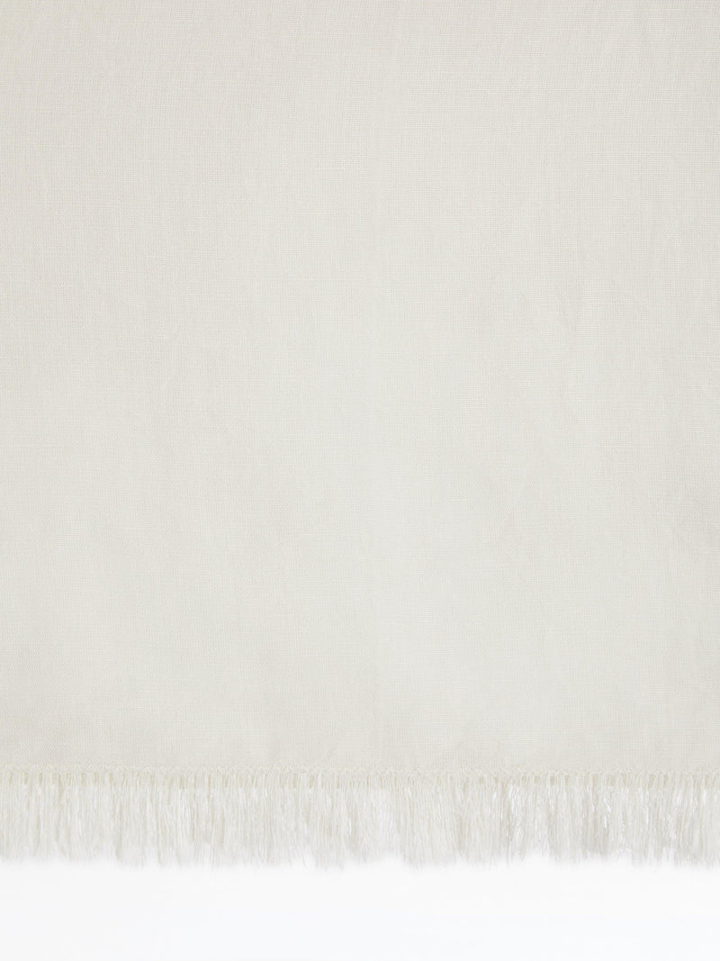John Lewis rectangular fringe cotton linen tablecloth 140x180cm, imported from the UK