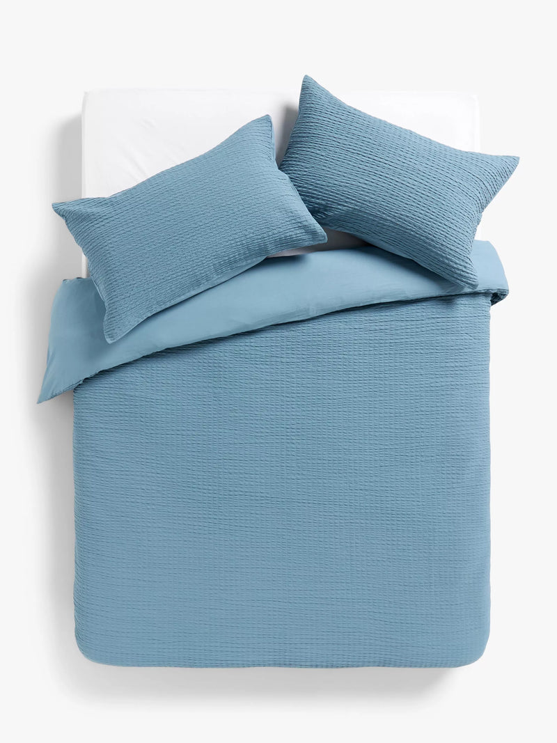 John Lewis seersucker duvet cover set single, imported from the UK